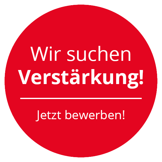 Wir suchen Verstärkung! Jetzt bewerben.